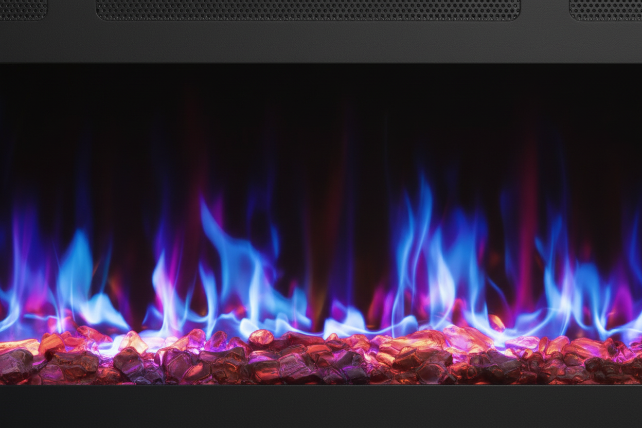 Electric Fireplace - Flame Macro