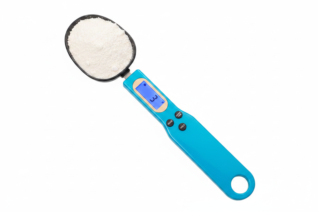 Digital Kitchen Scale with Measuring Spoon
