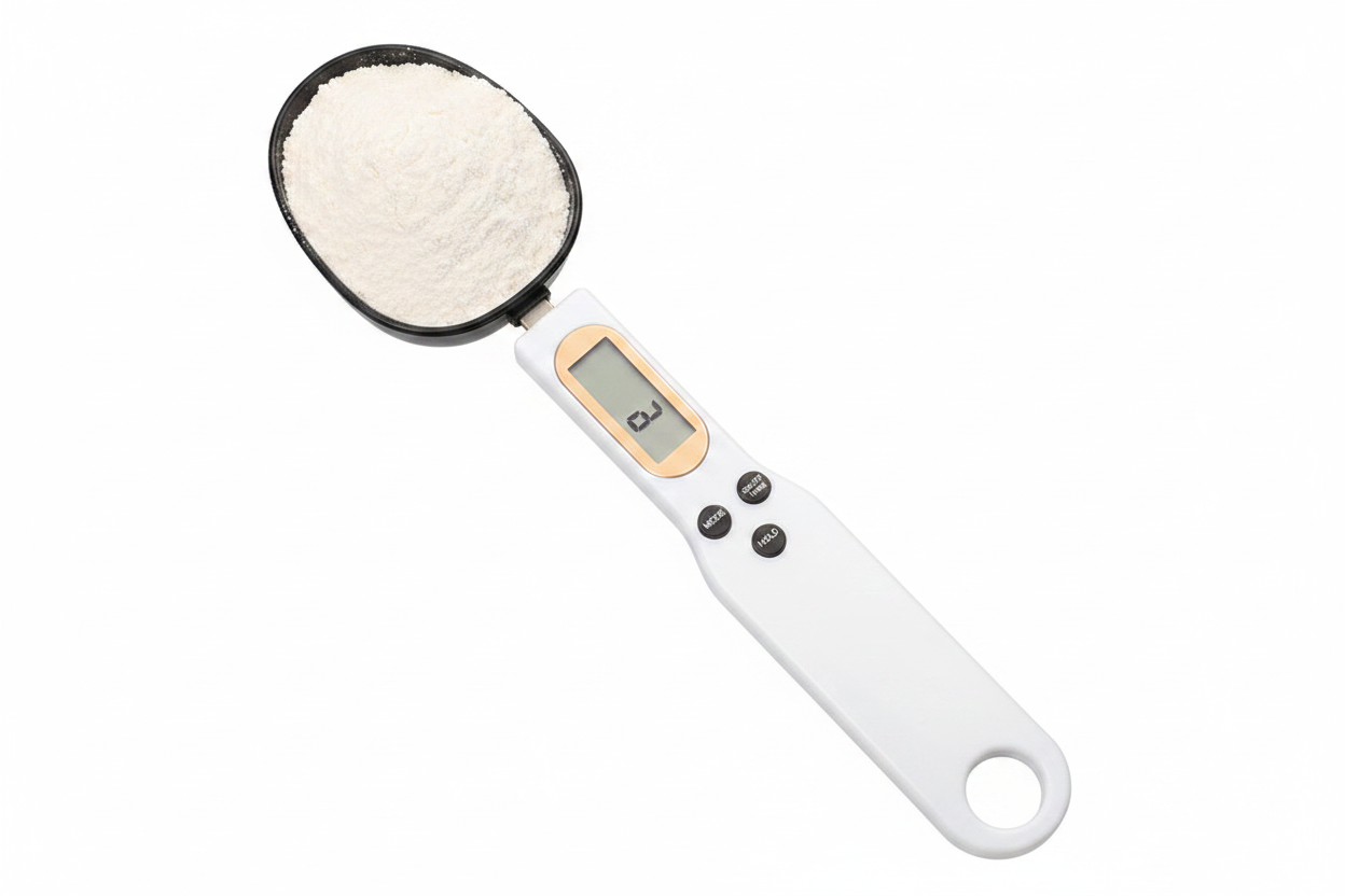 Digital Kitchen Scale with Measuring Spoon