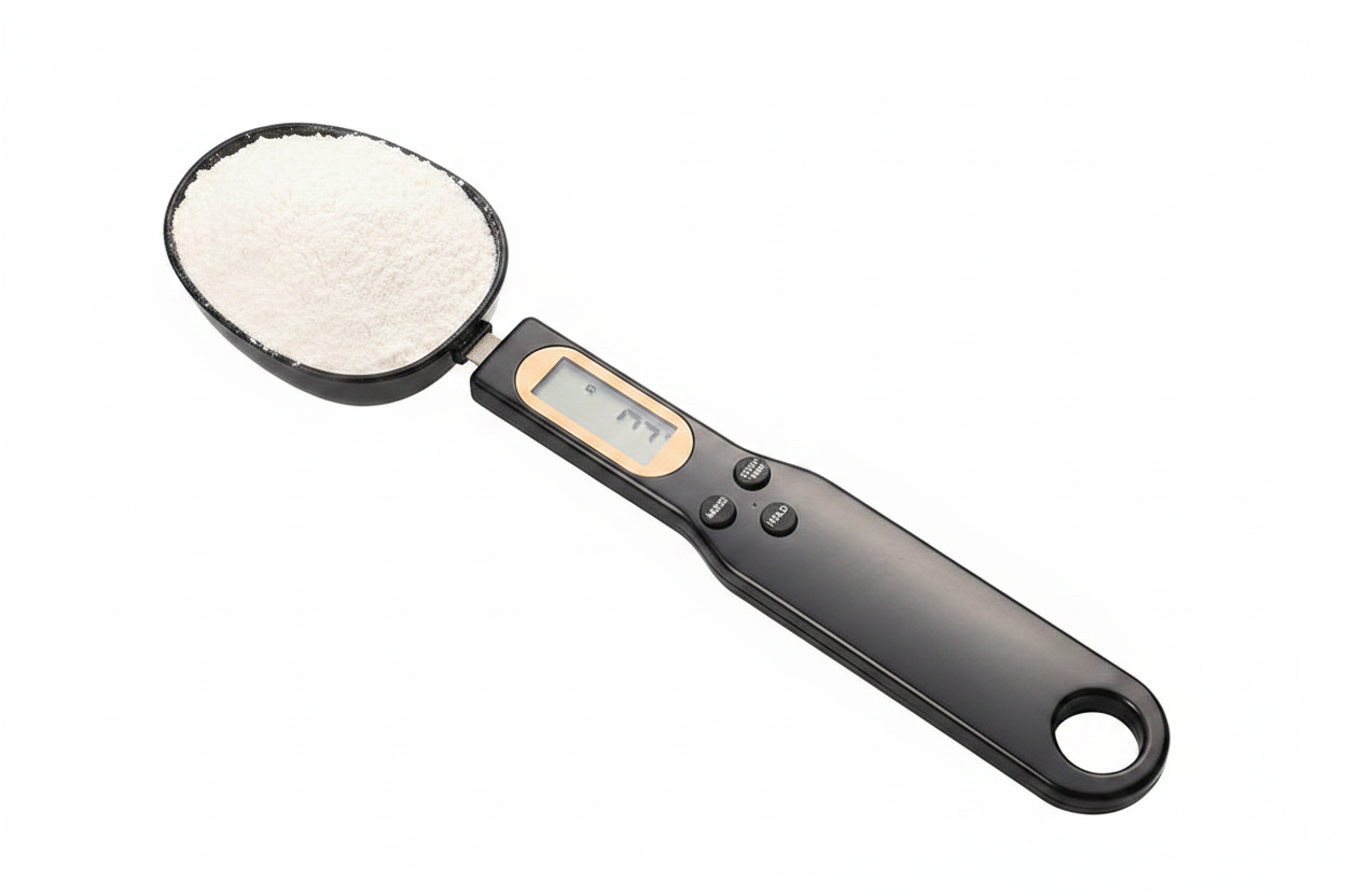Digital Kitchen Scale with Measuring Spoon