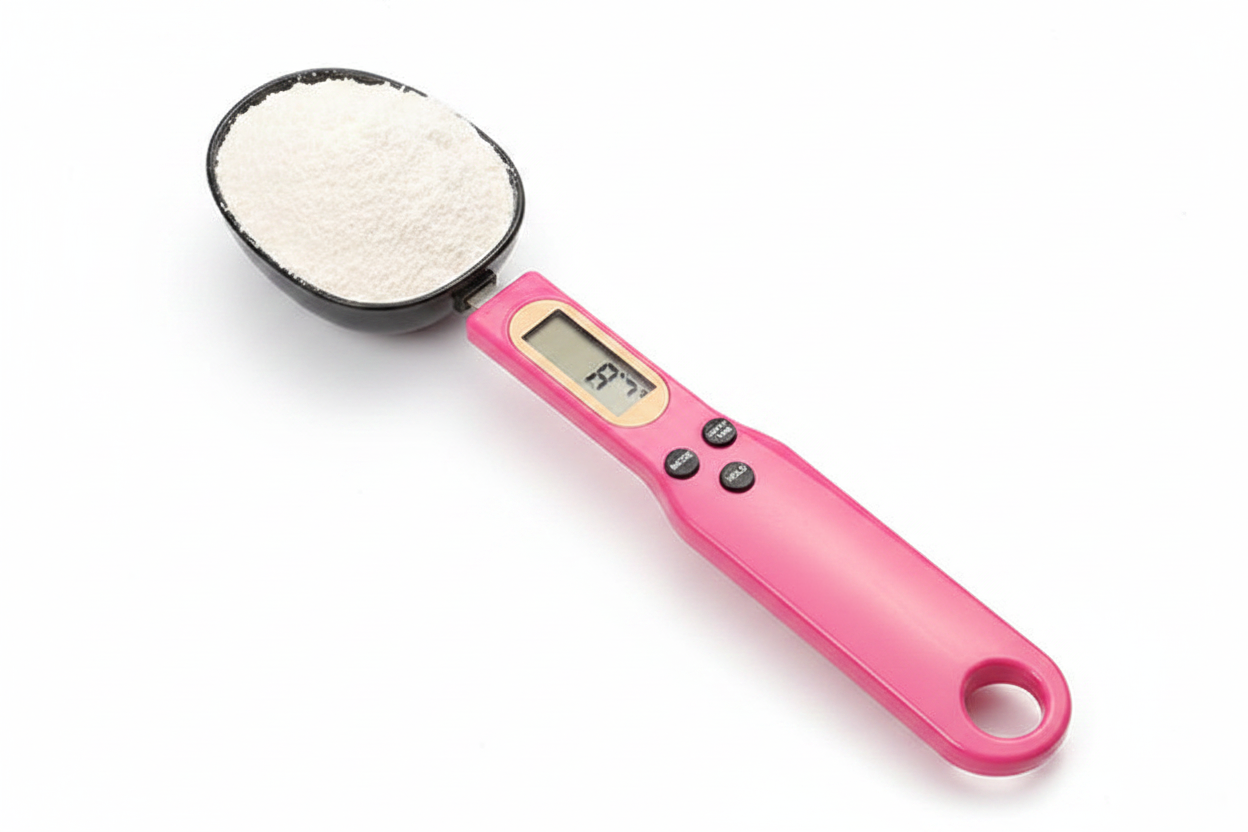 Digital Kitchen Scale with Measuring Spoon