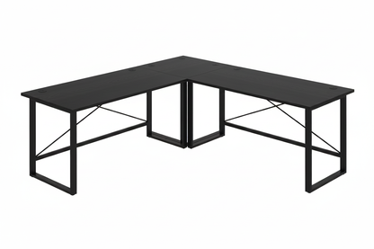 L-desk studio black