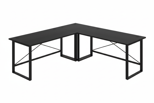 L-desk studio black