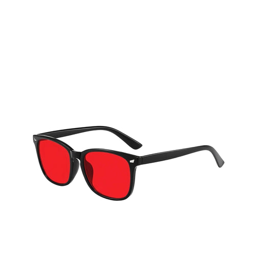 PAWIFI red lens evening glasses, black frame